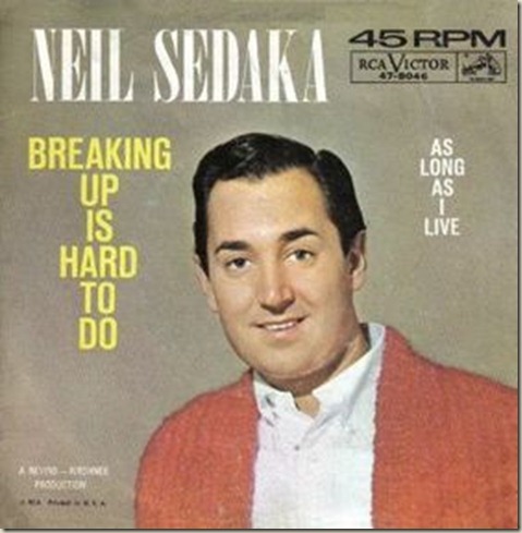 Neil Sedaka - Breaking Up Is Hard to Do piano sheet music